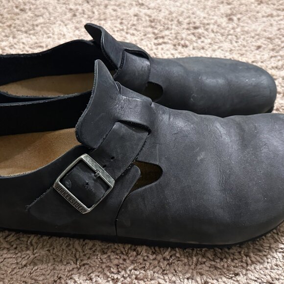 Birkenstock Londons - Black Oiled Leather - Mens 47 (US14) main image 4